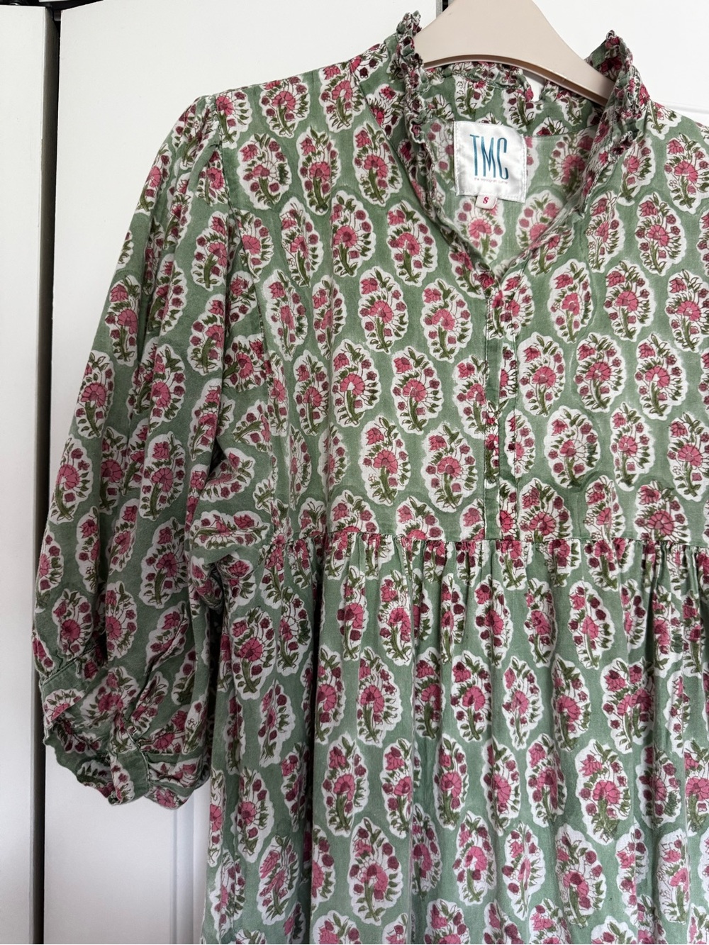 TMC The monogram corner cotton pastel dress